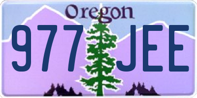 OR license plate 977JEE