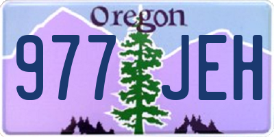 OR license plate 977JEH