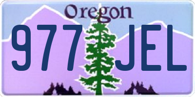 OR license plate 977JEL