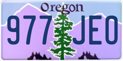 OR license plate 977JEO