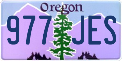 OR license plate 977JES