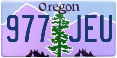 OR license plate 977JEU