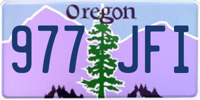 OR license plate 977JFI