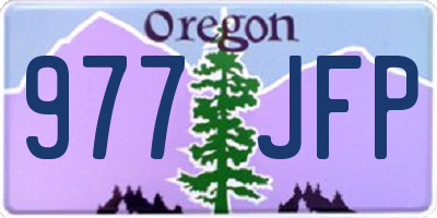 OR license plate 977JFP