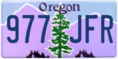 OR license plate 977JFR