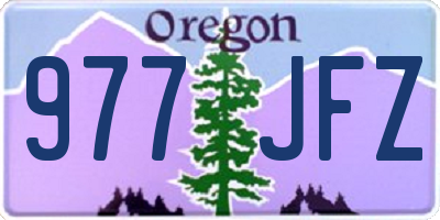 OR license plate 977JFZ