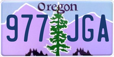 OR license plate 977JGA