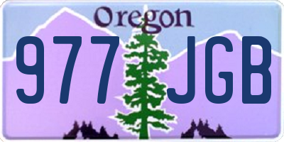 OR license plate 977JGB