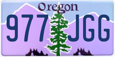 OR license plate 977JGG