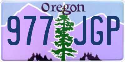 OR license plate 977JGP