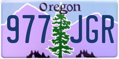 OR license plate 977JGR
