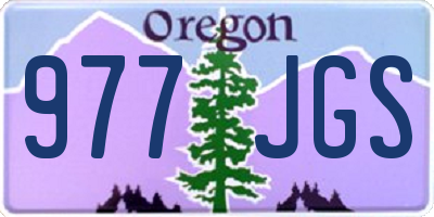 OR license plate 977JGS