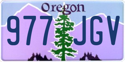 OR license plate 977JGV