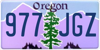 OR license plate 977JGZ