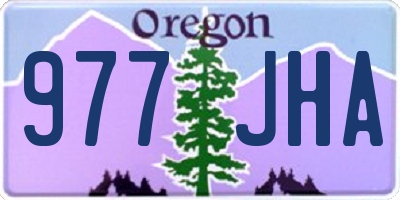 OR license plate 977JHA