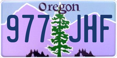 OR license plate 977JHF