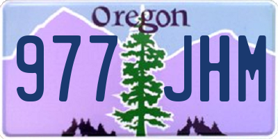 OR license plate 977JHM