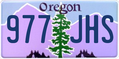 OR license plate 977JHS