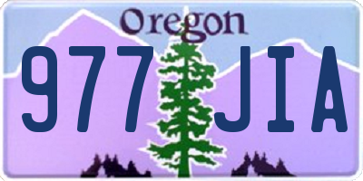 OR license plate 977JIA