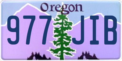 OR license plate 977JIB