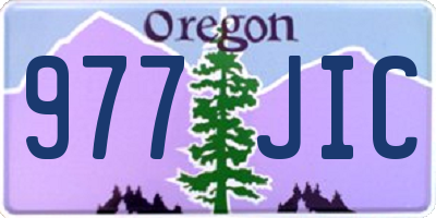 OR license plate 977JIC