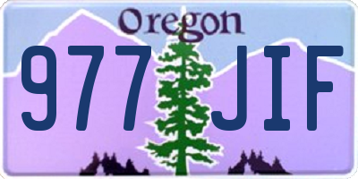 OR license plate 977JIF