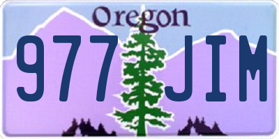 OR license plate 977JIM