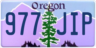 OR license plate 977JIP