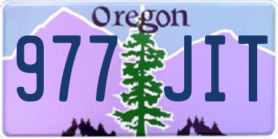 OR license plate 977JIT