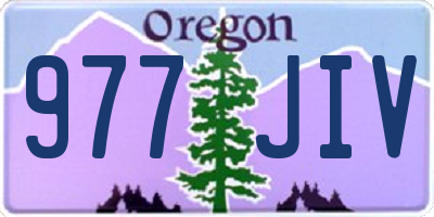 OR license plate 977JIV