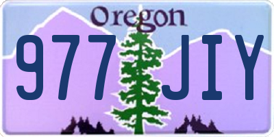 OR license plate 977JIY