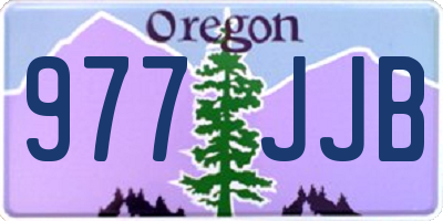 OR license plate 977JJB