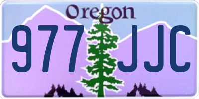 OR license plate 977JJC