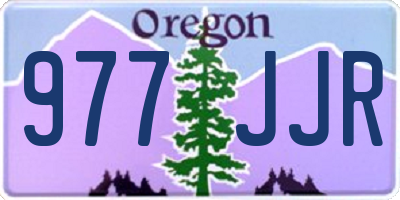 OR license plate 977JJR