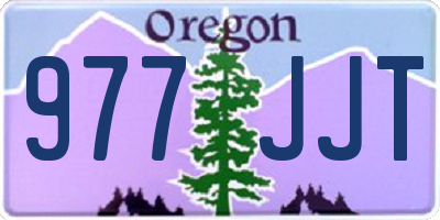 OR license plate 977JJT