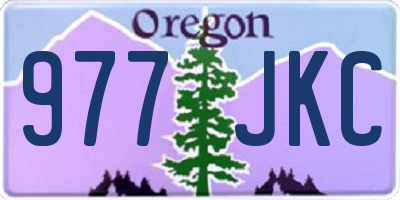 OR license plate 977JKC