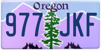 OR license plate 977JKF