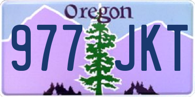 OR license plate 977JKT