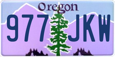 OR license plate 977JKW