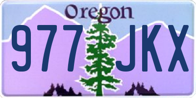 OR license plate 977JKX