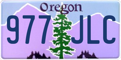 OR license plate 977JLC