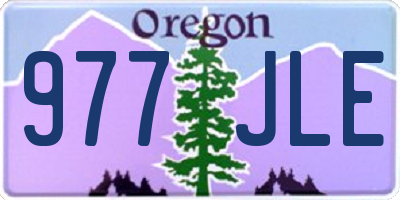 OR license plate 977JLE