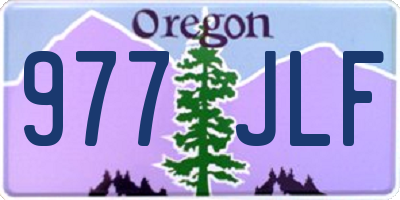 OR license plate 977JLF