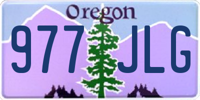 OR license plate 977JLG