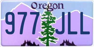 OR license plate 977JLL