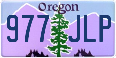 OR license plate 977JLP