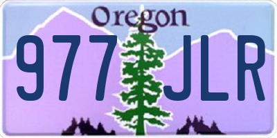 OR license plate 977JLR