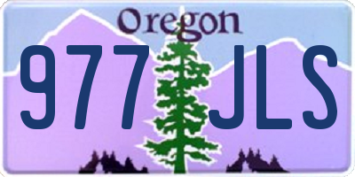 OR license plate 977JLS