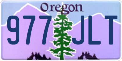 OR license plate 977JLT