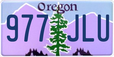 OR license plate 977JLU